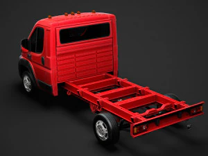 ram promaster chassis truck single cab 3450 wb 2019 3D Model