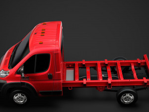 ram promaster chassis truck single cab 3450 wb 2019 3D Model