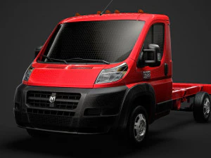 ram promaster chassis truck single cab 3450 wb 2019 3D Model
