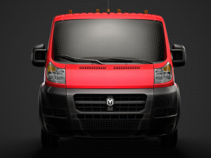 ram promaster chassis truck single cab 3450 wb 2019 3D Model