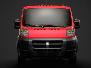 ram promaster chassis truck single cab 3450 wb 2019 3D Model