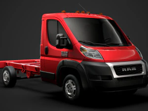 ram promaster chassis truck single cab 3450 wb 2020 3D Model