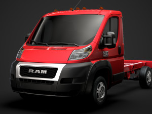 ram promaster chassis truck single cab 3450 wb 2020 3D Model