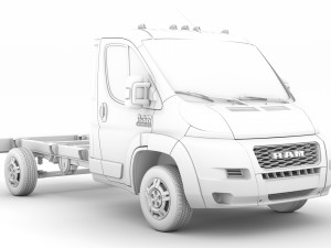 ram promaster chassis truck single cab 3450 wb 2020 3D Model