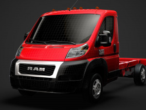 ram promaster chassis truck single cab 3450 wb 2020 3D Model