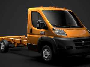 camion telaio ram promaster cabina singola 3800 wb 2019 Modello 3D