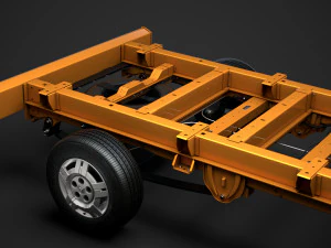 ram promaster chassis truck single cab 3800 wb 2019 3D Model