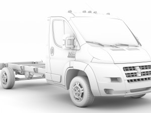 ram promaster chassis truck single cab 3800 wb 2019 Modelo 3D