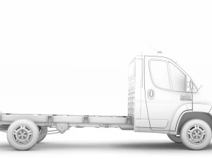 ram promaster chassis truck single cab 3800 wb 2019 3D Model