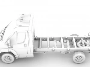 ram promaster chassis truck single cab 3800 wb 2019 3D Model