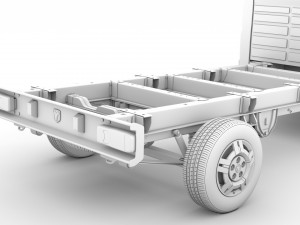 ram promaster chassis truck single cab 3800 wb 2019 Modelo 3D