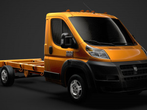 ram promaster chassis truck single cab 3800 wb 2019 Modelo 3D
