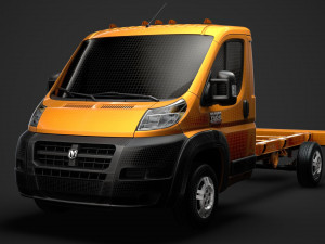ram promaster chassis truck single cab 3800 wb 2019 Modelo 3D