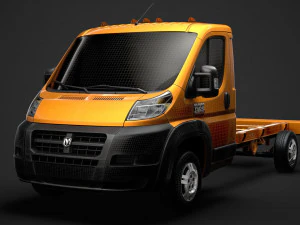 ram promaster chassis truck single cab 3800 wb 2019 3D Model