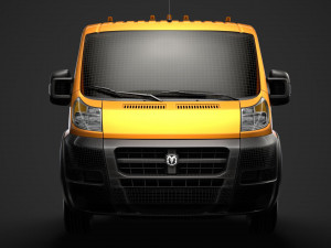 ram promaster chassis truck single cab 3800 wb 2019 Modelo 3D