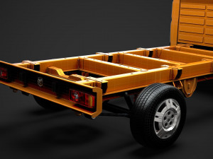 ram promaster chassis truck single cab 3800 wb 2019 Modelo 3D