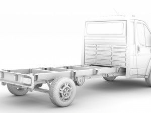 ram promaster chassis truck single cab 3800 wb 2020 Modello 3D