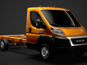 ram promaster chassis truck single cab 3800 wb 2020 Modello 3D