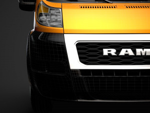 ram promaster chassis truck single cab 3800 wb 2020 Modello 3D