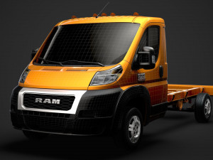 ram promaster chassis truck single cab 3800 wb 2020 Modello 3D