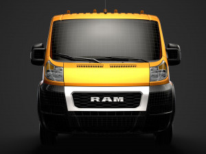 ram promaster chassis truck single cab 3800 wb 2020 Modello 3D