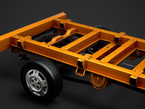 ram promaster chassis truck single cab 3800 wb 2020 Modello 3D