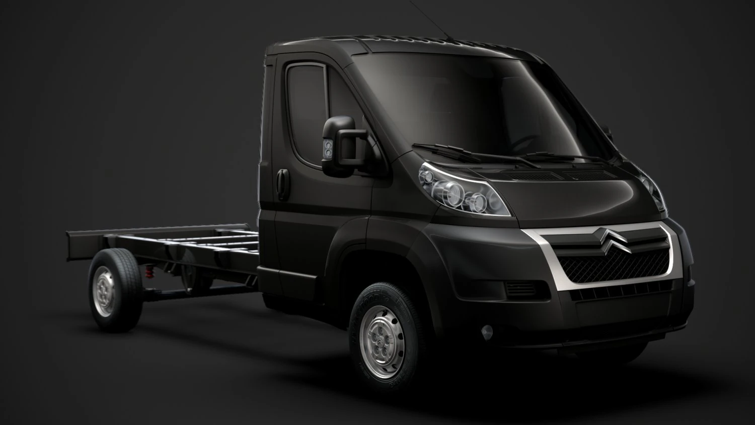 citroen jumper chassis truck single cab 3800wb 2014 3D Model .c4d .max .obj .3ds .fbx .stl .blend 