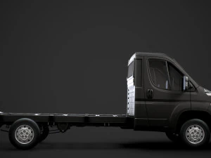 citroen jumper chassis truck single cab 3800wb 2014 3D Model