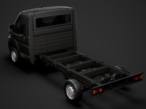 citroen jumper chassis truck single cab 3800wb 2014 Modèle 3D