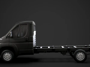citroen jumper chassis truck single cab 3800wb 2014 3D Model