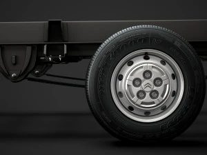 citroen jumper chassis truck single cab 3800wb 2014 3D Model