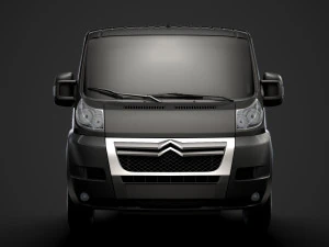 citroen jumper chassis truck single cab 3800wb 2014 3D Model