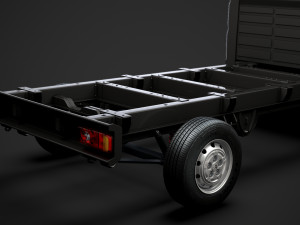 citroen jumper chassis truck single cab 3800wb 2014 Modèle 3D