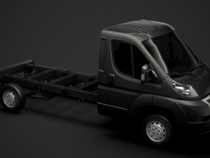 citroen jumper chassis truck single cab 3800wb 2014 Modèle 3D