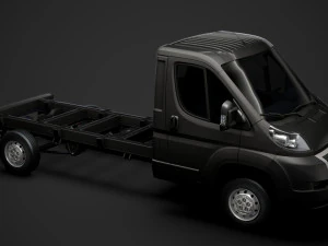 citroen jumper chassis truck single cab 3800wb 2014 3D Model