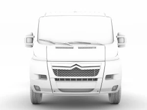 citroen jumper chassis truck single cab 3800wb 2014 3D Model