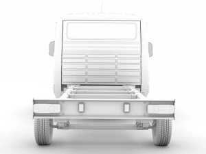 citroen jumper chassis truck single cab 3800wb 2014 3D Model