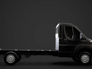 citroen jumper chassis truck single cab 3800wb 2014 Modèle 3D