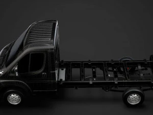 citroen jumper chassis truck single cab 3800wb 2014 3D Model