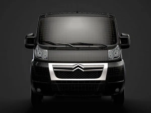 citroen jumper chassis truck single cab 3800wb 2014 3D Model