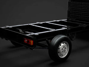 citroen jumper chassis truck single cab 3800wb 2014 3D Model