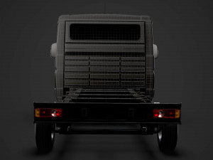 citroen jumper chassis truck single cab 3800wb 2014 Modèle 3D