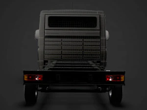 citroen jumper chassis truck single cab 3800wb 2014 3D Model