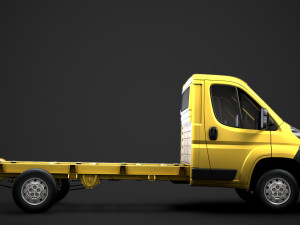 fiat ducato chassis truck single cab 3800wb 2014 Modèle 3D