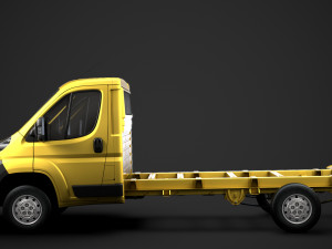 fiat ducato chassis truck single cab 3800wb 2014 Modèle 3D