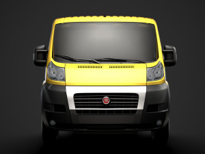 fiat ducato chassis truck single cab 3800wb 2014 Modèle 3D