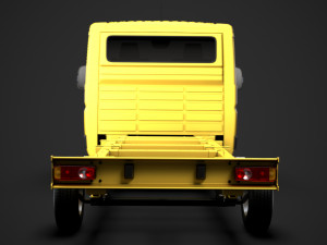fiat ducato chassis truck single cab 3800wb 2014 Modèle 3D