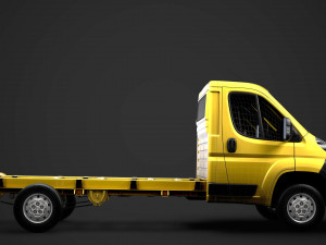 fiat ducato chassis truck single cab 3800wb 2014 Modèle 3D