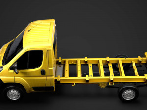 fiat ducato chassis truck single cab 3800wb 2014 Modèle 3D