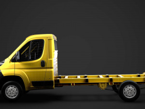 fiat ducato chassis truck single cab 3800wb 2014 Modèle 3D